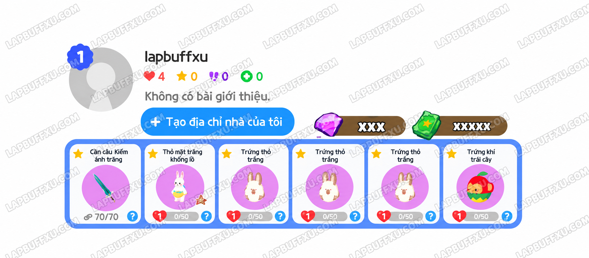 Cần Kiếm Ánh Trăng + Pet Thỏ
